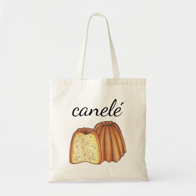 Tote Bag Canelé Chef pâtisserie Pâtisserie Boulangerie Alim (Devant)
