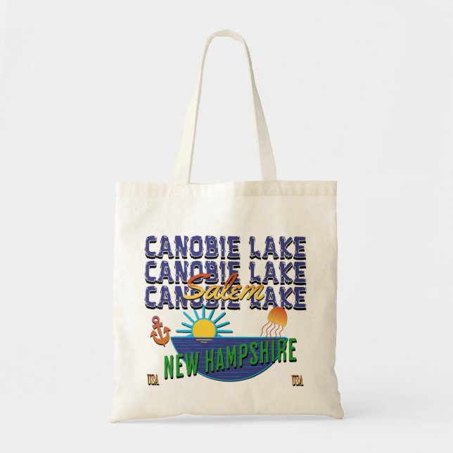 Tote Bag Canobie Lake, New Hampshire (Devant)