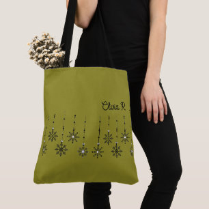 Tote Bag Canvas de flocon de neige personnalisable Fourre-t
