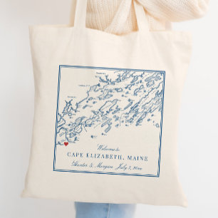 Tote Bag Cape Elizabeth Maine Destination Mariage Bienvenue
