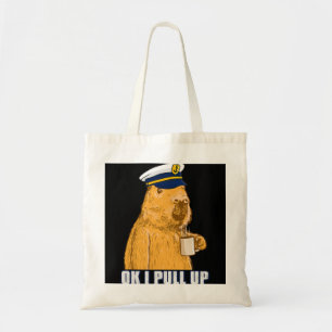 Tote Bag Capitaine de bateau pour hommes Capybara Ok i Tire