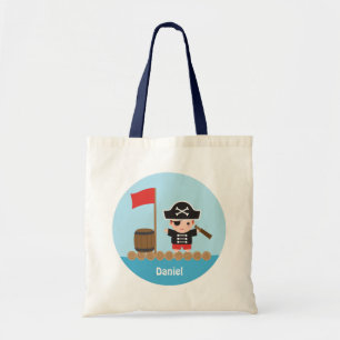 Tote Bag Capitaine mignon Ocean Raft For Boys de pirate