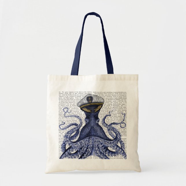 Tote Bag Capitaine Octopus (Devant)