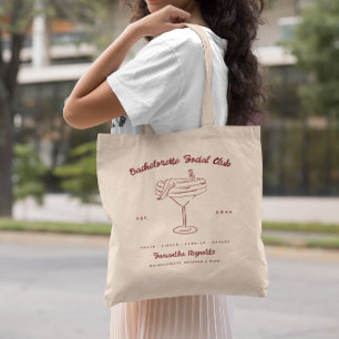 Tote Bag Caprice Rétro Doodle   Week-end Enterrement de Vie
