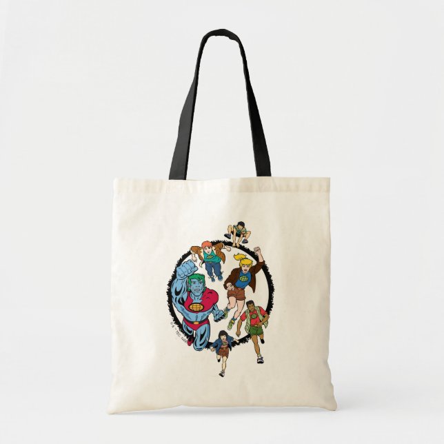 Tote Bag Captain Planet et les Planétètres Cercle Graphic (Devant)