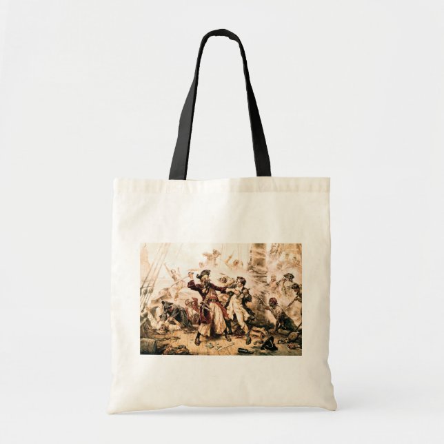 Tote Bag Capture, Barbe noire pirate, Revenge de la reine A (Devant)