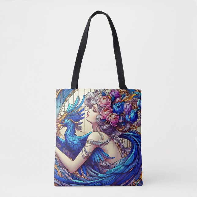 Tote Bag Capture du Phénix Bleu (Devant)