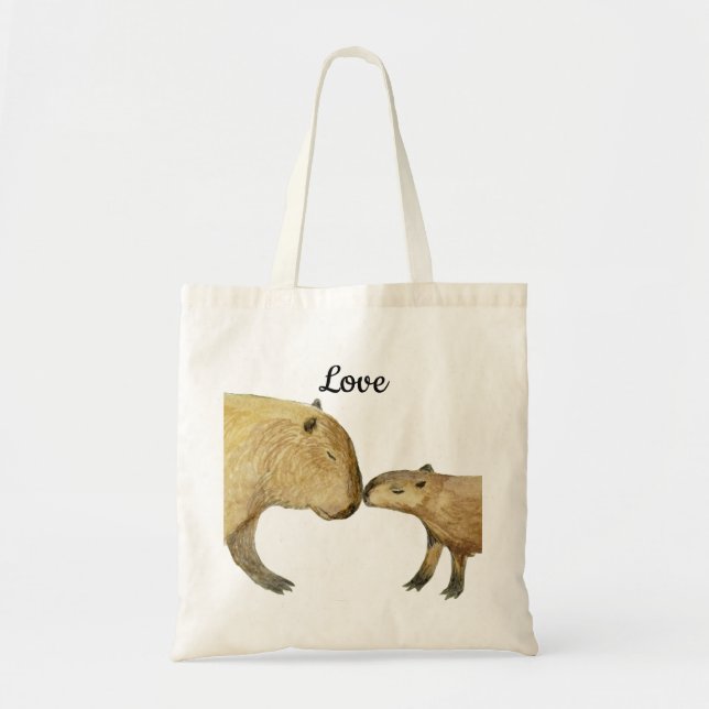 Tote Bag Capybara Love (Devant)