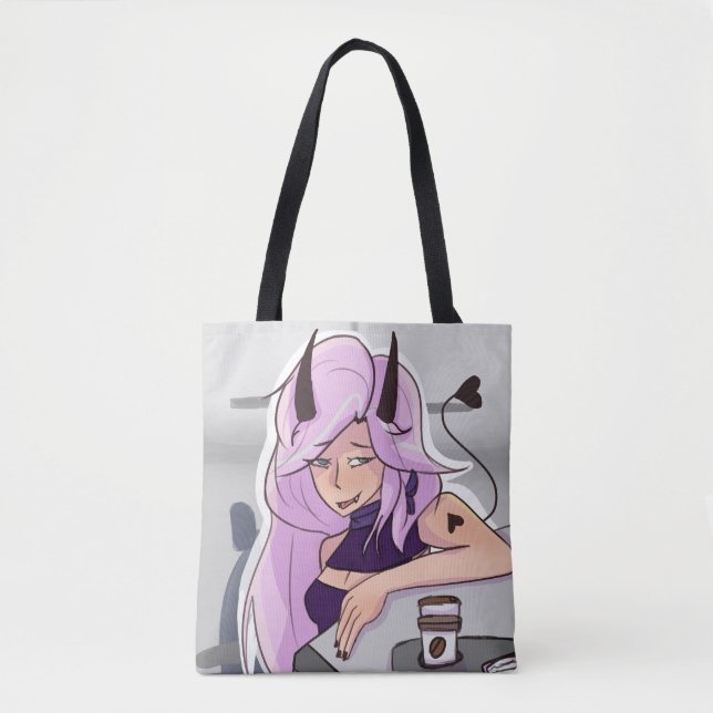 Tote Bag Caractère fille démon Anime Fourre-tout (Devant)