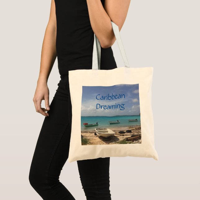 Tote Bag Caraïbes Dream Bonaire Bateaux de pêche Océan (Devant (produit))