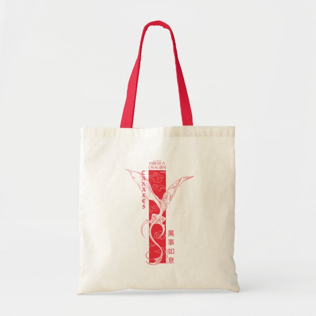 Tote Bag Caraxes dans les bannières de vol Nouvel An chinoi (Devant)