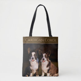 Tote Bag Cardigan Corgi
