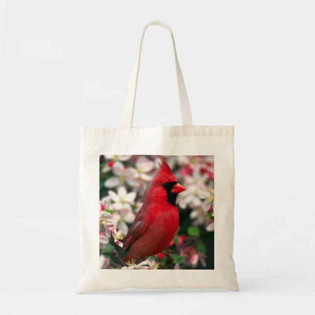 Tote Bag Cardinal masculin rouge (Devant)