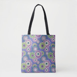 Tote Bag Caricature amusante Abstraite fleurs fleuris enfan