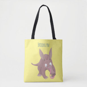 Tote Bag Caricature amusante de Aardvark