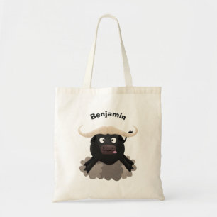 Tote Bag Caricature amusante de buffle d'eau courante