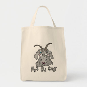 Tote Bag Caricature amusante de Mme Old Goat