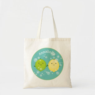 Tote Bag Caricature de chaux de citron joyeux