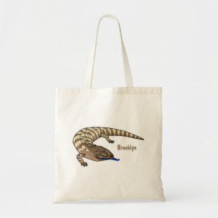 Tote Bag Caricature de lézard rouge