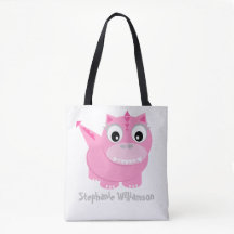 Caricature de mignon rose Dino Kawaii