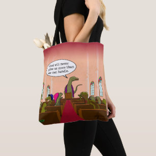 Tote Bag Caricature Dieu Ne Nous Donne Jamais Plus Que Nous