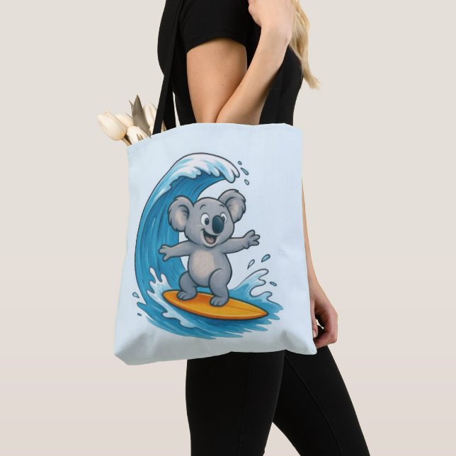 Tote Bag Caricature Koala Bear (De près)