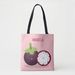 Tote Bag Caricature mignonne mauve mangouste