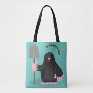 Tote Bag Caricature mole joyeux