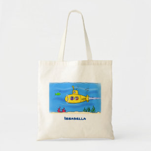 Tote Bag Caricature sous-marine joyeuse