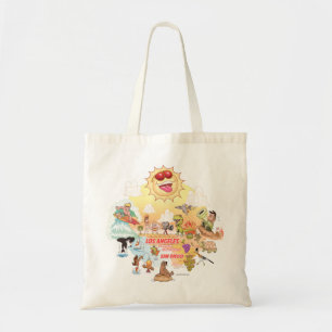Tote Bag Caricature Sunny Southern California Fourre-tout