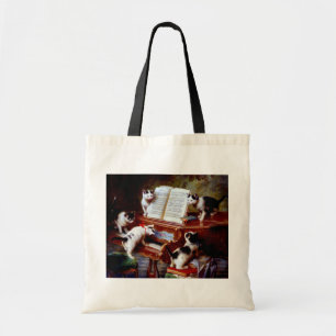 Tote Bag Carl Reichert Kittens Jouer Piano