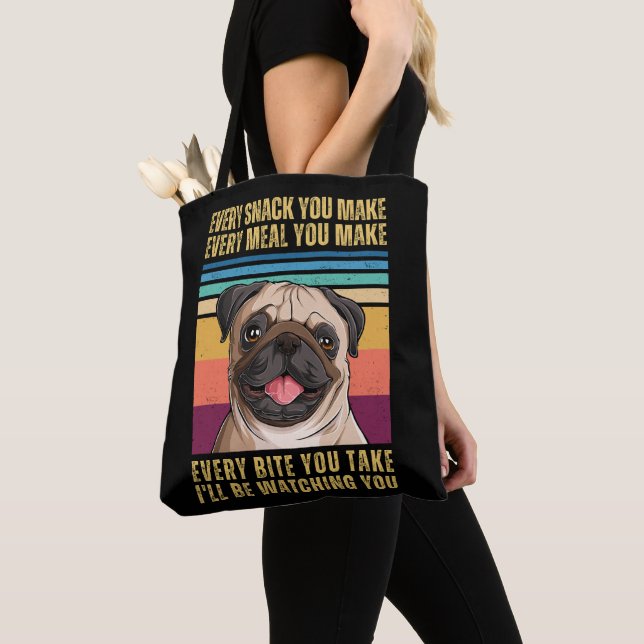 Tote Bag Carlin à regarder Snack et Repas (De près)