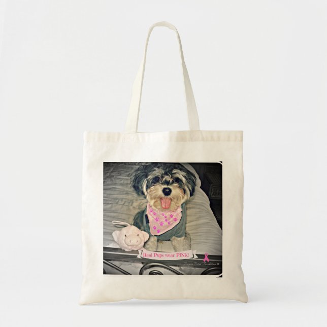 Tote Bag Carmin Winston III--Les "vrais chiots portent le (Devant)