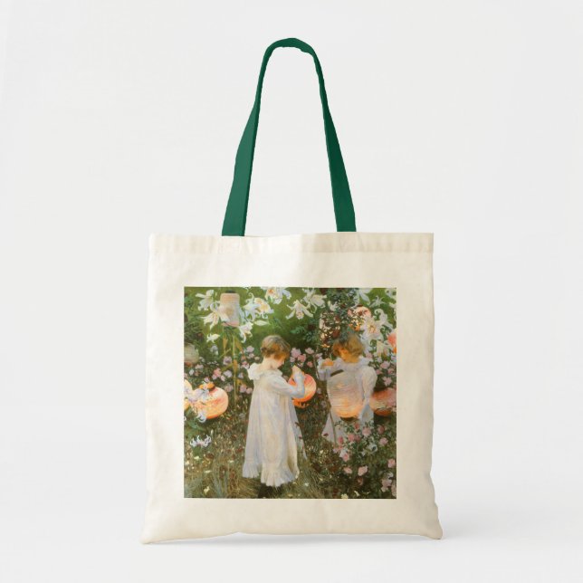Tote Bag Carnation, Lily, Lily, Rose Par John Singer Sargen (Devant)