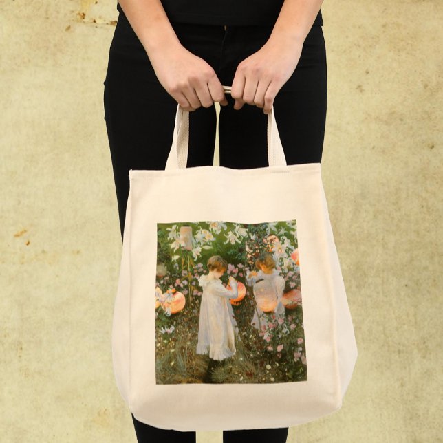 Tote Bag Carnation, Lily, Lily, Rose Par John Singer Sargen (Créateur téléchargé)