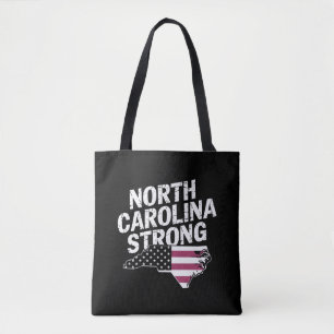 Tote Bag Caroline du Nord forte avec le drapeau de NC State