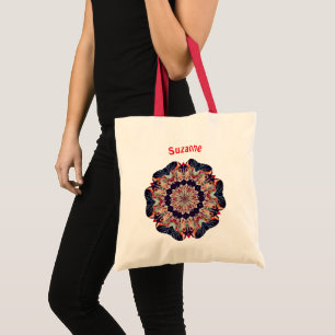 Tote Bag Carousel Horse Kaleidoscope Personnalisé
