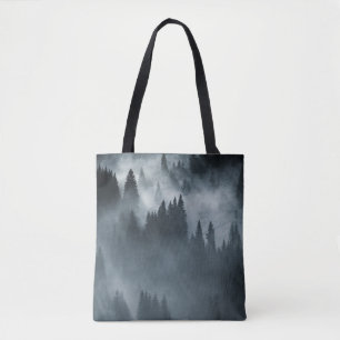 Tote Bag Carpates d'hiver : Paysage des montagnes Sunrise