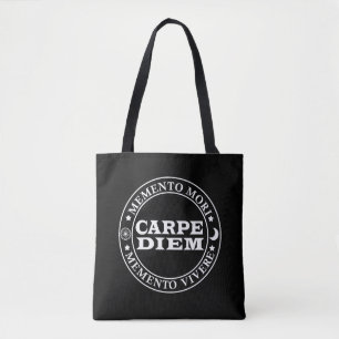 Tote Bag Carpe diem Saisir le jour Mmenro mori