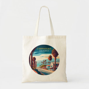 Tote Bag Carpinteria Californie Coucher de soleil Palmiers 