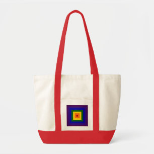Tote Bag Carré arc-en-ciel