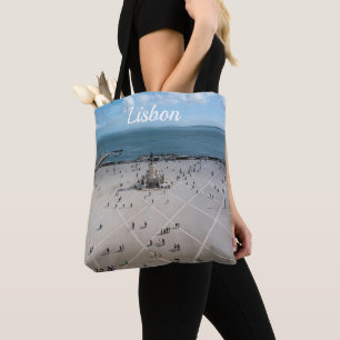 Tote Bag Carré du commerce d'en haut à Lisbonne, Portugal