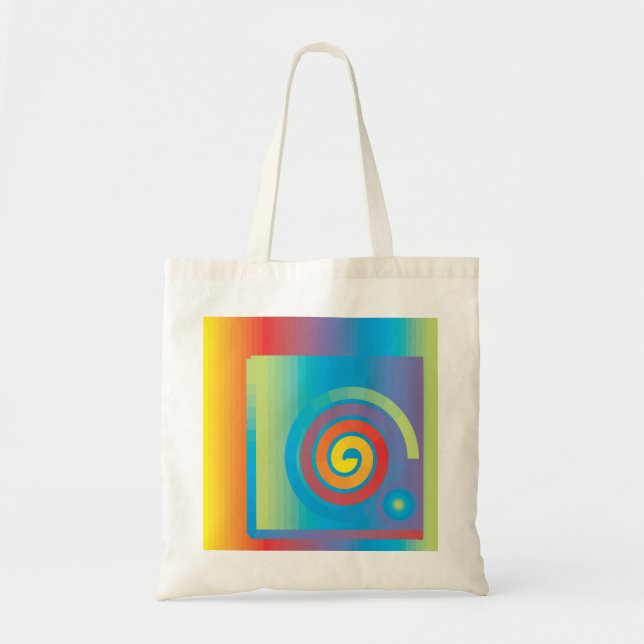 TOTE BAG CARRÉ EN SPIRALE (Devant)