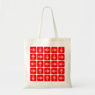 Tote Bag CARRÉ Flèche LED rouge