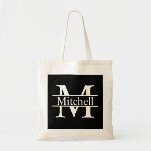 Tote Bag Carré noir CB LF Monogramme