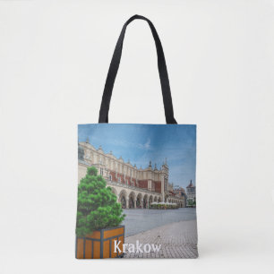 Tote Bag Carré principal dans la vieille ville de Cracovie,