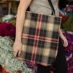 Tote Bag Carreaux noirs 