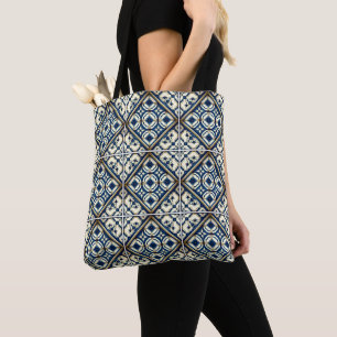 Tote Bag Carrelage méditerranéen, Portugais, Azulejo, Majol