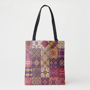 Tote Bag Carrelage portugais : motif de style talavera.