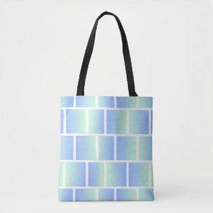 Tote Bag Carrés bleus dégradés